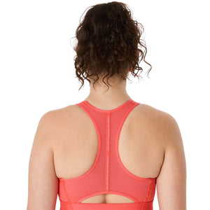 Asics Road Compression Bra Women Coral Reef גופיית ריצה לנשים