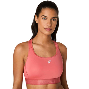 Asics Road Compression Bra Woman Dark Pink Clay חזיית ריצה לנשים