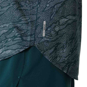 Asics Road All Over Print Tank Women Saxon Green Light Ube גופיית ריצה לנשים