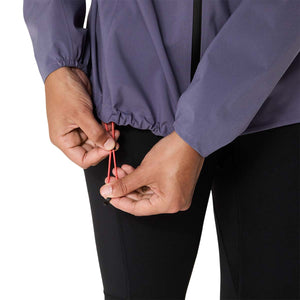 Asics Metarun Waterproof Jacket Women Greyish Purple מעיל ריצה לנשים