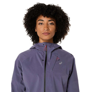 Asics Metarun Waterproof Jacket Women Greyish Purple מעיל ריצה לנשים