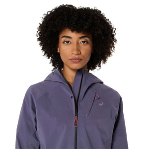 Asics Metarun Waterproof Jacket Women Greyish Purple מעיל ריצה לנשים