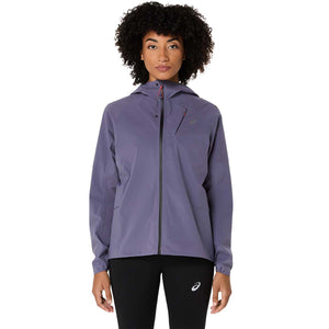 Asics Metarun Waterproof Jacket Women Greyish Purple מעיל ריצה לנשים