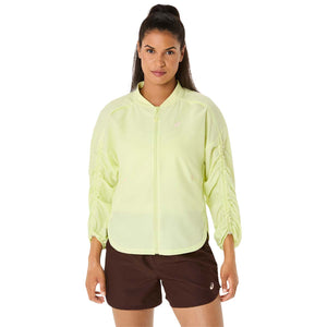 Asics Nagino Run Adjustable Jacket Women Huddle Yellow ג'קט ריצה לנשים