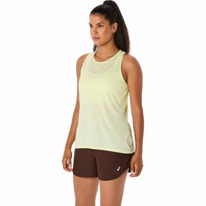 Asics Nagino Run Adjustable Tank Women Huddle Yellow Heather גופיה לנשים אסיקס