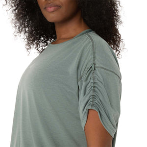 Asics Nagino Run Ss Top Woman Monument Blue חולצת ריצה לנשים