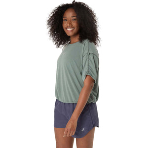 Asics Nagino Run Ss Top Woman Monument Blue חולצת ריצה לנשים