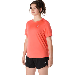 Asics Core Ss Top Women Coral Reef חולצת ריצה לנשים אסיקס