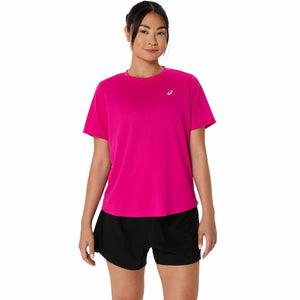 Asics Core Ss Top Women Pink Rave חולצת ריצה לנשים אסיקס