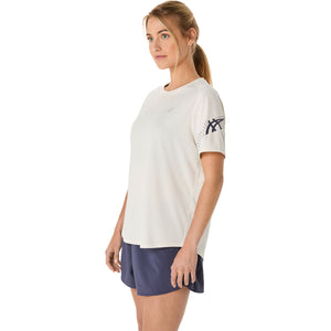 Asics Icon Ss Top Women Birch חולצת ריצה לנשים אסיקס