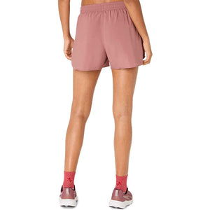 Asics Icon 4In Short Woman Rubble Red מכנסי ריצה לנשים