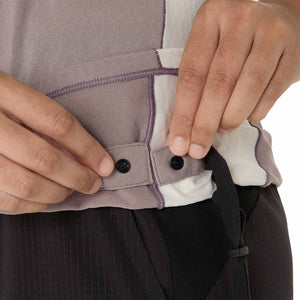 Asics Fujitrail Elite Ss Top Woman Rainstorm Grey Cream חולצת ריצה קצרה אסיקס לנשים