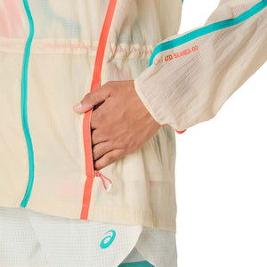 Asics Limited Series Road Packable Jacket Women Birch מעיל ריצה מתקפל לנשים