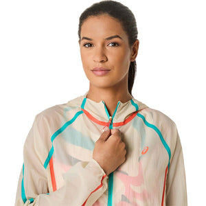 Asics Limited Series Road Packable Jacket Women Birch מעיל ריצה מתקפל לנשים