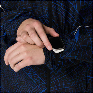 Asics Road Lite-Show Packable Jacket Woman Performance Black Dark Cobalt ג'קט ריצה לנשים