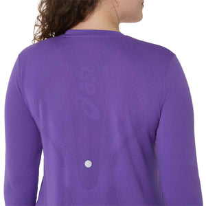 Asics Road Seamless Ls Top Woman Edo Purple חולצת ריצה לנשים
