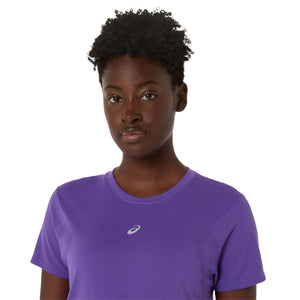 Asics Road Seamless Ss Top Woman Edo Purple חולצת ריצה לנשים