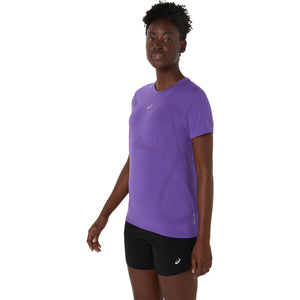 Asics Road Seamless Ss Top Woman Edo Purple חולצת ריצה לנשים