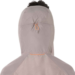 Asics Fujitrail Packable Windbreaker Woman Rainstorm Grey מעיל ריצה מתקפל לנשים