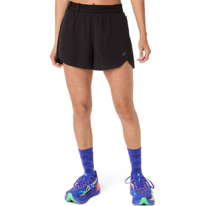 Asics Metarun Split Shorts Women Black מכנסי ריצה לנשים