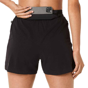 Asics Metarun Split Shorts Women Black מכנסי ריצה לנשים