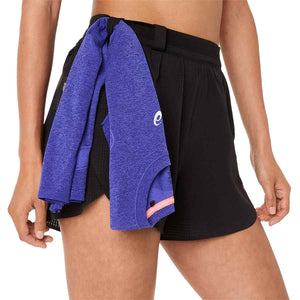 Asics Metarun Split Shorts Women Black מכנסי ריצה לנשים