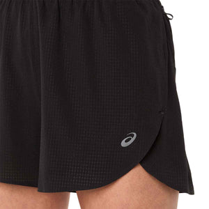 Asics Metarun Split Shorts Women Black מכנסי ריצה לנשים