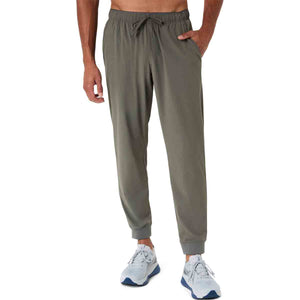 Asics Feel Strech Woven Pant Men Truffle Grey מכנסי ריצה לגברים
