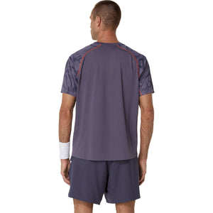 Asics Game Ss Top Men Greyish Purple חולצת טניס לגברים אסיקס