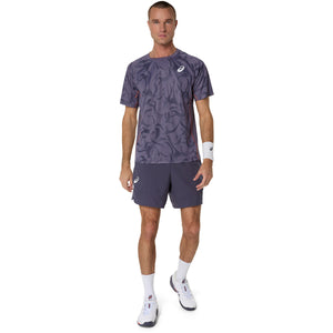 Asics Game Ss Top Men Greyish Purple חולצת טניס לגברים אסיקס