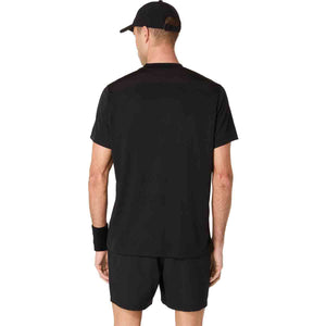 Asics Court SS Top Men Performance Black חולצת טניס לגברים