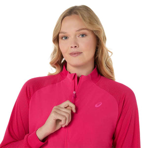 Asics Women Match Jacket Woman Bright Rose ג'קט טניס ורוד לנשים