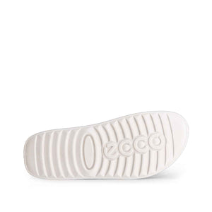 Ecco Cozmo W Pure White Gold Foil כפכפי אקו לנשים קוזמו לבן זהב