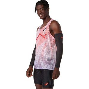 Asics Metaspeed Singlet Man Flash Red גופיית ריצה לגברים