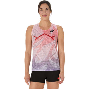 Asics Metaspeed Singlet Woman Flash Red גופיית ריצה לנשים מטה ספיד