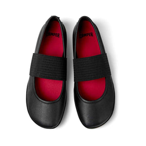 Camper Right Nina Black Leather Ballerinas for Women מוקסין קמפר לנשים כפכפי נשים