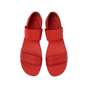 Camper Right Red Leather Sandals for Women סנדלי קמפר לנשים