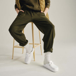 Birkenstock Boston EVA White כפכפי בירקנשטוק בוסטון לנשים