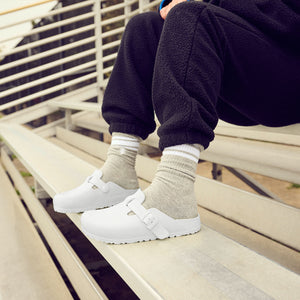 Birkenstock Boston EVA White כפכפי בירקנשטוק בוסטון לנשים