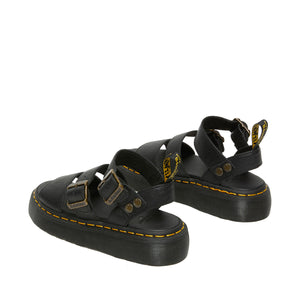 Dr. Martens Gryphon Quad Black סנדלי ד"ר מרטינס לנשים