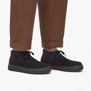 Clarks Torhill Hi Black Men קלארקס סניקרס גברים