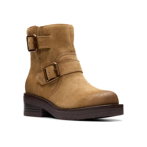 Clarks Rebelle Buckle Walnut מגפי קלארקס לנשים