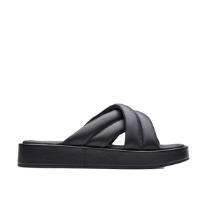 Clarks Alda Glide Black Leather כפכפי קלארקס לנשים