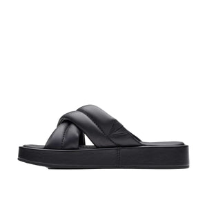 Clarks Alda Glide Black Leather כפכפי קלארקס לנשים