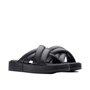 Clarks Alda Glide Black Leather כפכפי קלארקס לנשים