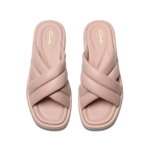 Clarks Alda Glide Light Pink Lea כפכפי קלארקס לנשים