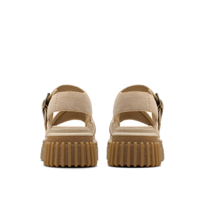 Clarks Evamar Wish Ecru Suede סנדלי קלארקס לנשים