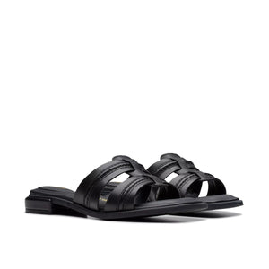 Clarks Ariany Mule Black Leather כפכפי נשים קלארקס