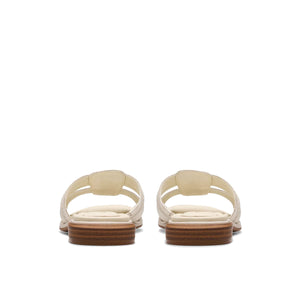 Clarks Ariany Mule Cream Leather Cream כפכפי קלארקס לנשים