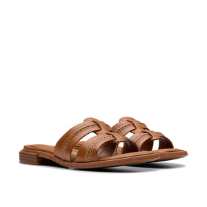 Clarks Ariany Mule Tan Leather כפכפי קלארקס לנשים